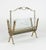 Goldenrod Mid-Century Modern Brass and Glass Magazine Rack from Fontana Arte, Italy, 1950s For Sale - Image 8 of 17