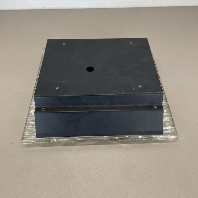 Large Hollywood Regency Ice Glass Wall Light from Kalmar Leuchten, 1970s For Sale - Image 13 of 15
