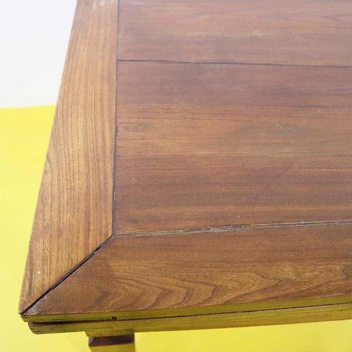 Extendable Shooting Table in Wood with Side Extensions For Sale - Image 6 of 10