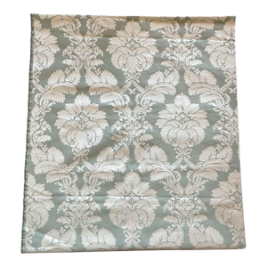 Vintage Italian Scalamandre Celadon Green Silk Damask. 2.5 Yards