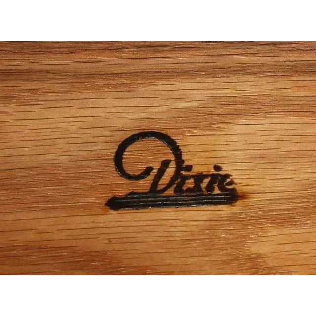 Very nice Mid-Century Modern walnut long dresser with V. Kagan style sculpted legs and solid walnut pulls.