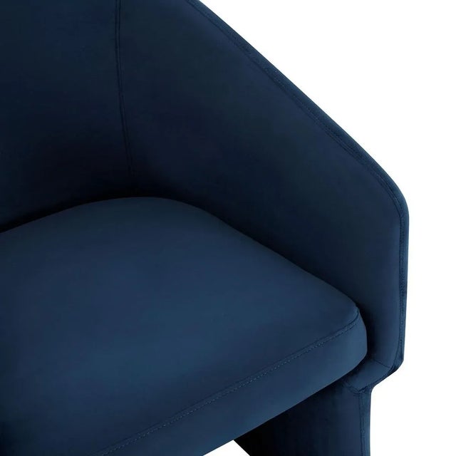 Not Yet Made - Made To Order Susie Barrel Back Accent Chair - Navy For Sale - Image 5 of 7