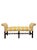 Chippendale Vintage Chippendale Style Mahogany-Finish Rolled Arm Upholstered Window Bench For Sale - Image 3 of 8