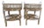 Vintage Rattan Tray Tables, Glass Insert, a-Pair For Sale