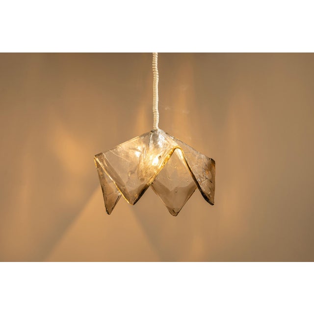Mid-Century Modern LS 188 Pendant Lampby Carlo Nason for A.V. Mazzega, Italy, 1970s For Sale - Image 3 of 12