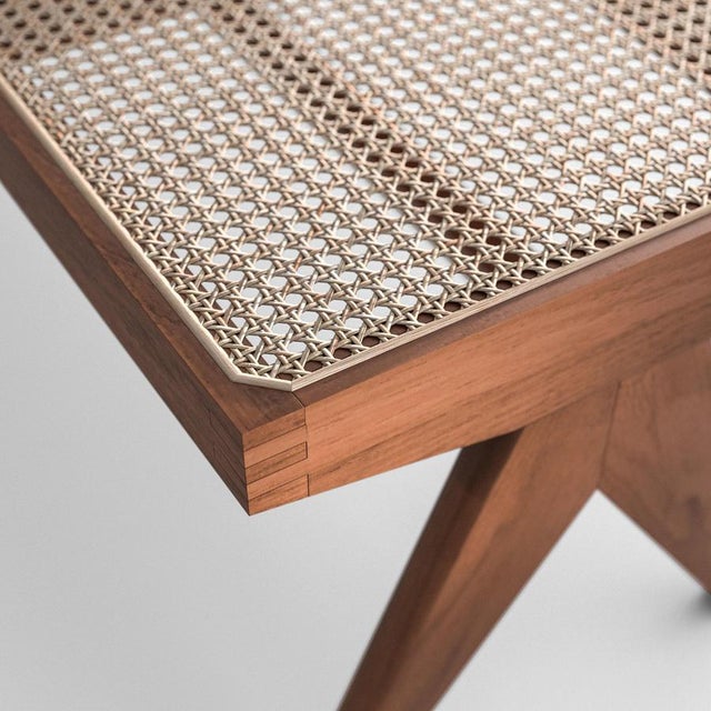 Civil Bench in the style of Pierre Jeanneret for Cassina For Sale - Image 6 of 9