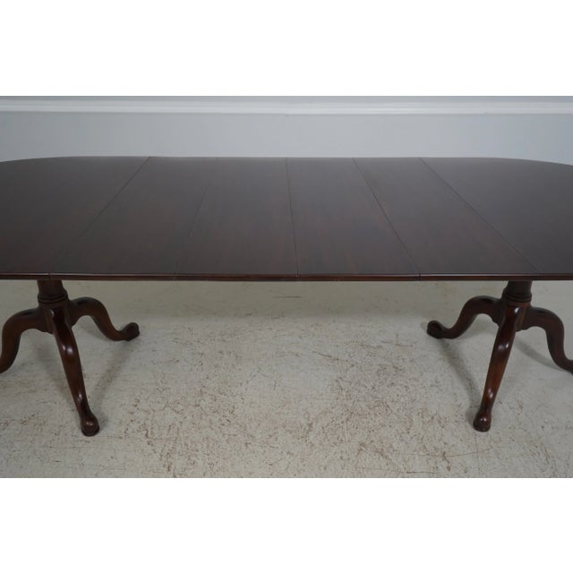 Henkel Harris Mahogany 2209 Pedestal Base Dining Room Table For Sale - Image 10 of 12