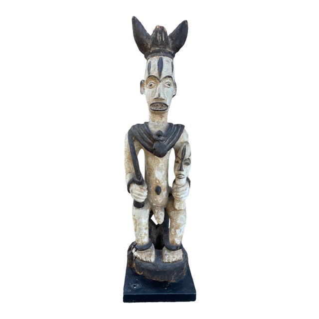 Late 19th Century Nigerian Urhobo White Spirit Figure For Sale