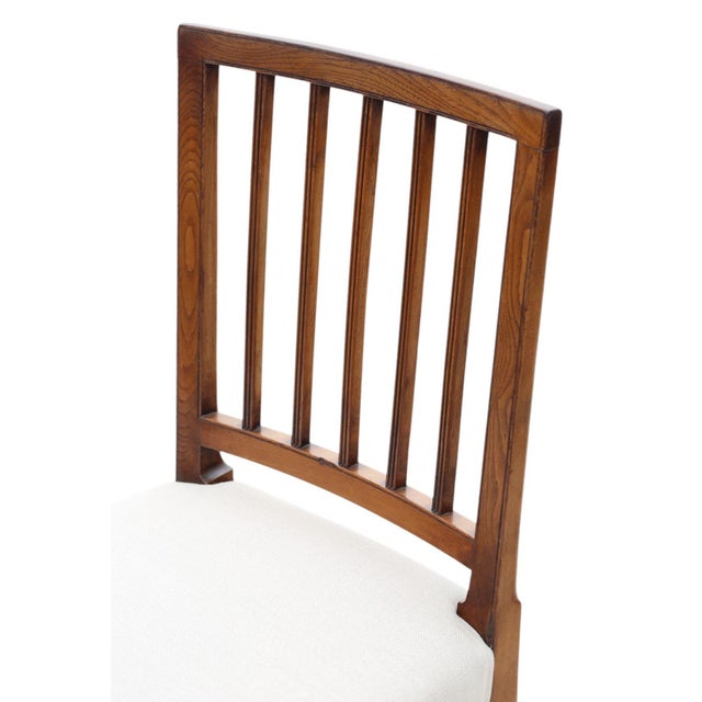 Antique Elm Kitchen and Dining Chairs, Set of 6 For Sale - Image 4 of 12