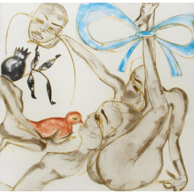 Francesco Clemente (Italian, born 1952) Blue Ribbon, 1994 Aquatint in colors on wove paper, signed in pencil and numbered...