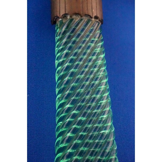 Portable Dressing Mirror in Green Glass and Bronze by Paolo Venini, 1890s For Sale - Image 12 of 18