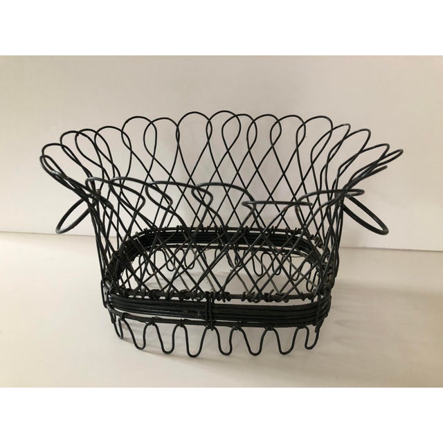 Antique Handmade Wire Basket Chairish