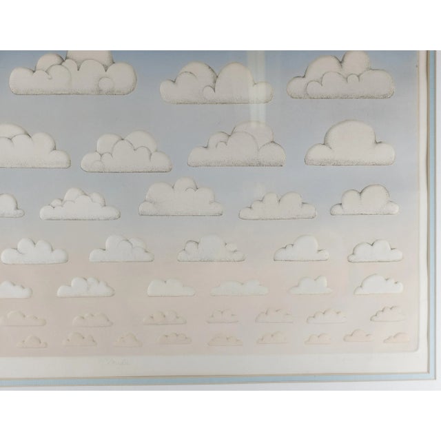 Paper 1970's Mid-Century Pop Art Print of Clouds by Karen Strohbeen For Sale - Image 7 of 12