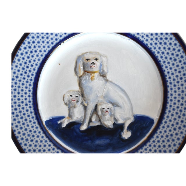 Contemporary Mathilda and Her Staffordshire Poodle Puppies and Their Portrait by Susannah Carson For Sale - Image 3 of 11