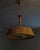 Mid-Century Modern Finnish Model 20317 Pendant Lamp with Wooden Slat Shade and Hand-Painted Kauklahti Glass.idman by Gunnel Nyman for Idman, 1940s For Sale - Image 3 of 16