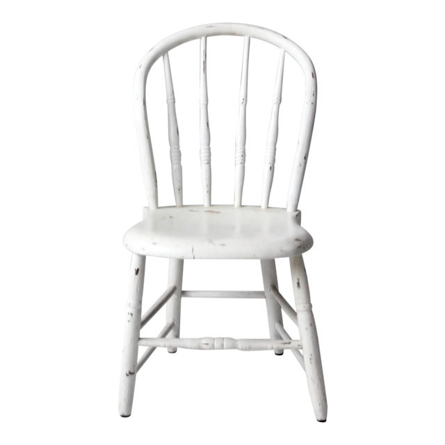 Antique Bow Back Windsor Farmhouse Spindle Back Dining Chair Chairish