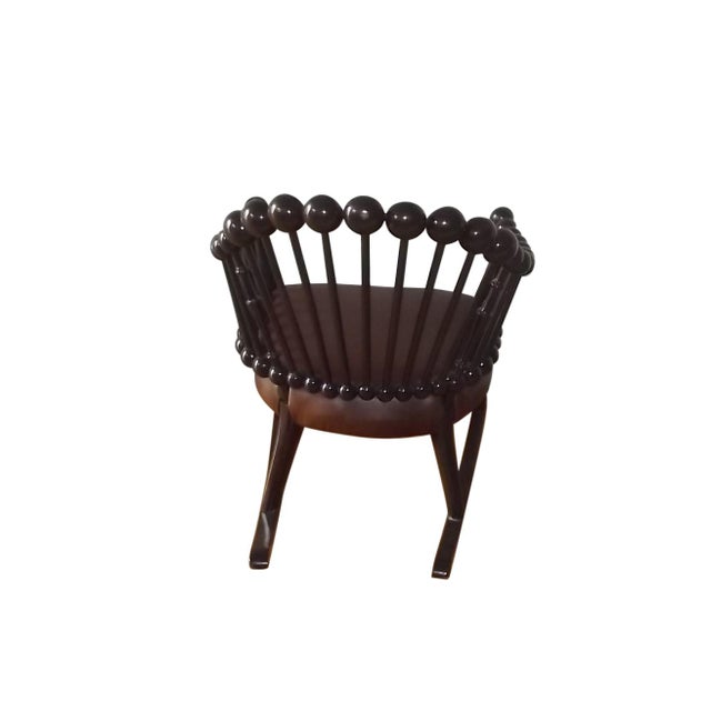George Hunzinger Antique "Lollipop" Rocking Chair Attributed to George Hunzinger For Sale - Image 4 of 4