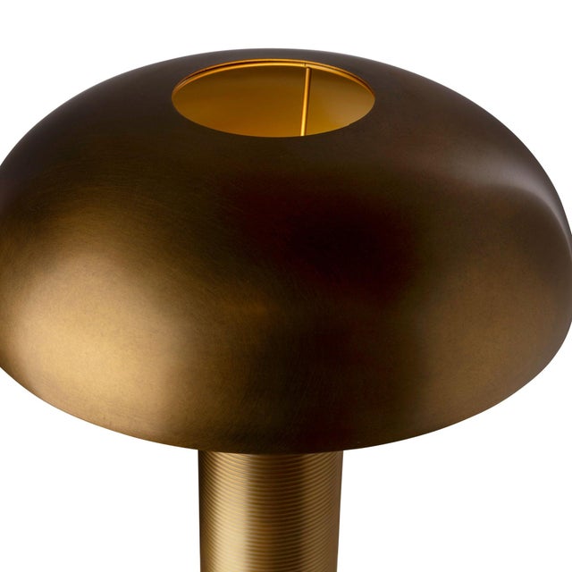 Mid-Century Modern Orion Brass Lamp For Sale - Image 3 of 9