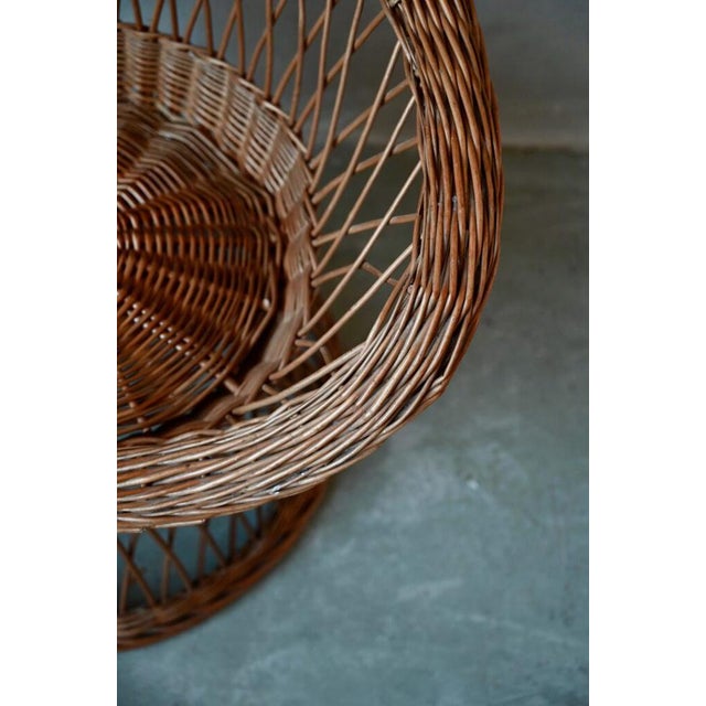 Beige Bohemian Rattan Children's Armchair For Sale - Image 8 of 13