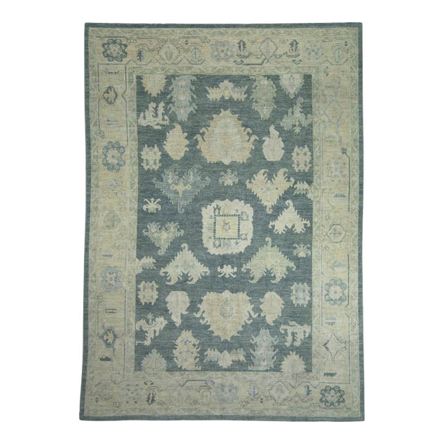 Turkish Oushak Rug 9'9" x 13'11" #18635 For Sale