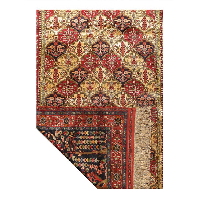 Traditional Pasargad DC Double-Sided Hand-Knotted Silk Quchan Rug For Sale - Image 3 of 7