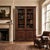A distinguished 19th century English bookcase crafted in solid mahogany, this piece carries the grace, intelligence, and...
