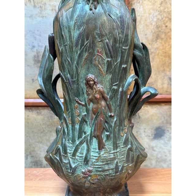 Design Plus Gallery presents an Art Nouveau Sculpted Vase by Louis Ouvet (d.1920). Ouvet was a French sculptor known for...