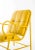 Yellow gardenias armchair living room with high-gloss leather finish materials: aluminium, leather dimensions: d 79 cm x w...