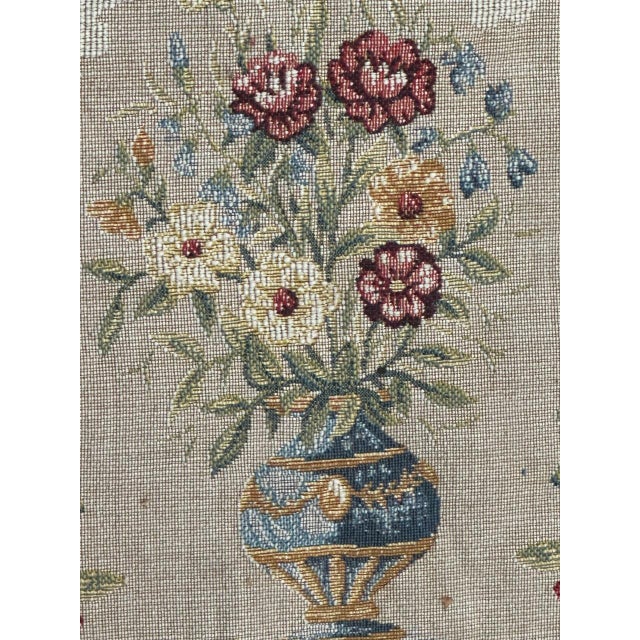 Pink Vintage Aubusson French Jacquard Tapestry, 1980s For Sale - Image 8 of 18