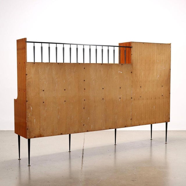 Metal & Brass Mobile Sideboard, 1960s For Sale - Image 14 of 15