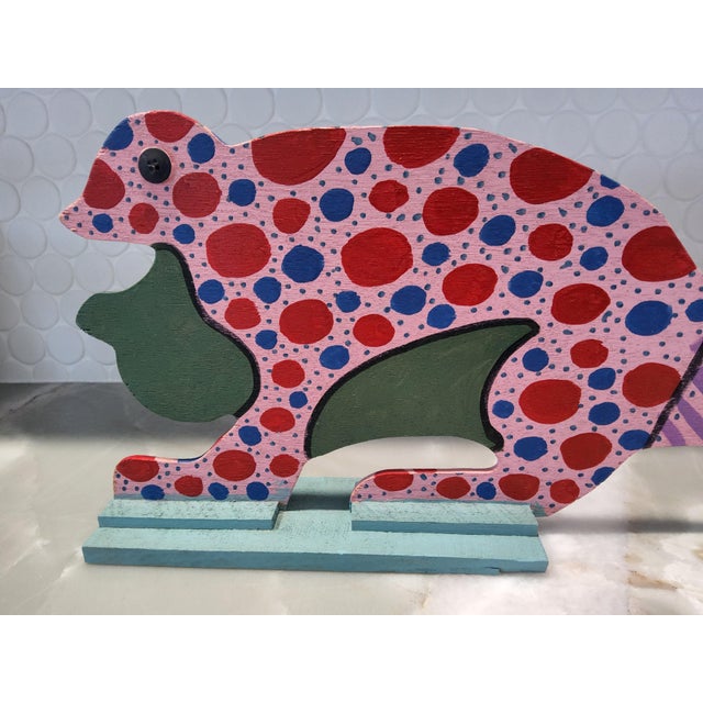 Folk Art Fantasy Frog Sculpture by Marvin Finn For Sale - Image 11 of 17