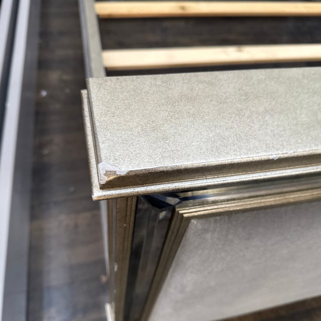 Queen Size Restoration Hardware 1930s French Mirrored Bed Frame For Sale - Image 12 of 12