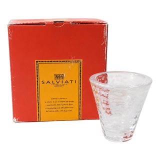 Vintage Murano Glass Reversible Candleholder by Salviati, 1990s For Sale
