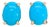 Oval 8x6mm - Arizona Sleeping Beauty Turquoise Solitaire Studs in 14k Solid Gold- Set of 2 For Sale
