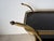 1960s Italian Hollywood Regency Scrolled Brass & Black Glass Two-Tier Bar Cart For Sale - Image 4 of 14