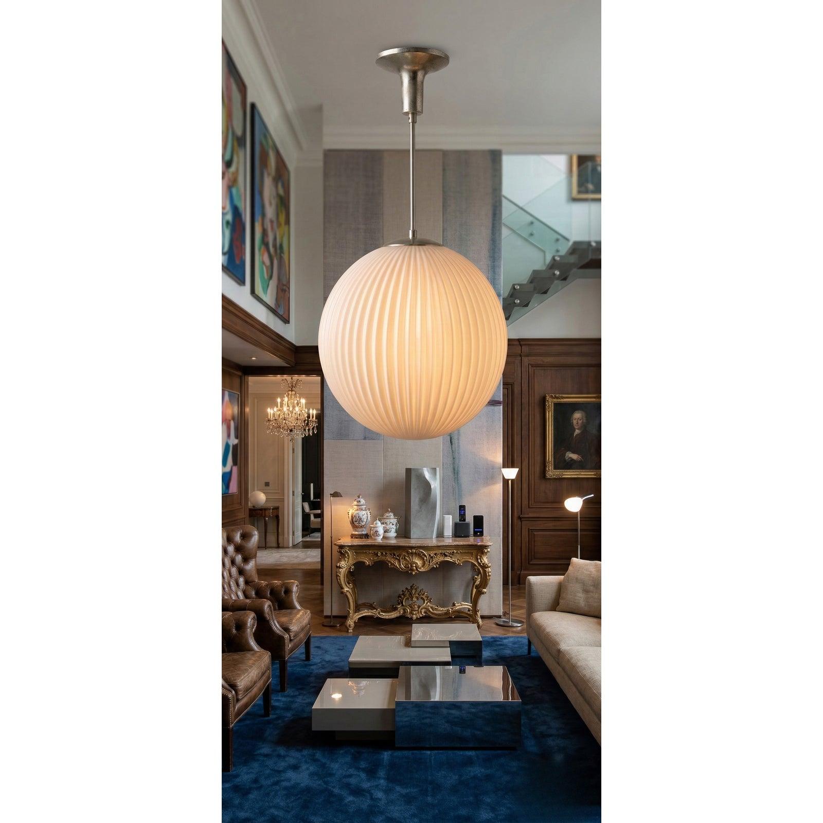 Vintage Louis Kalff for Philips - Opal Glass Pendant Lamp, 1960s