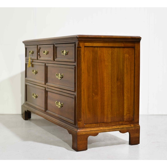 Mid Century Georgian Chippendale Lowboy by Davis Furniture of Nashville Tn For Sale In Chicago - Image 6 of 14