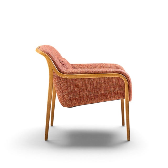Bill Stephens for Knoll Model 1315 Mid Century Bentwood Lounge Chairs - Pair For Sale - Image 11 of 12