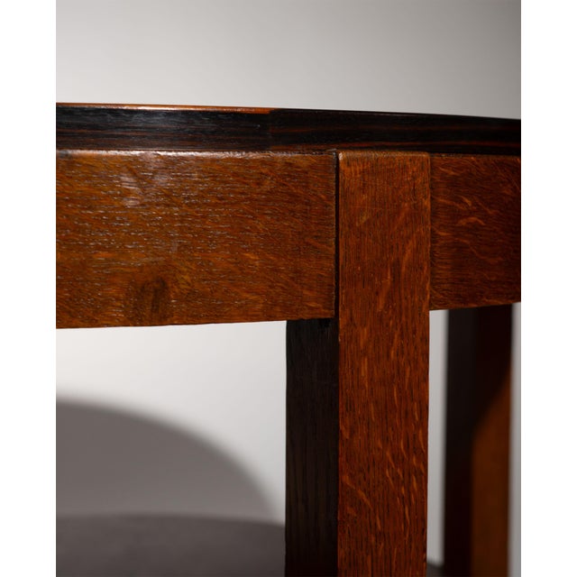 Wood Mi-Century Modern Amsterdam School Side Table, 1920s For Sale - Image 7 of 9
