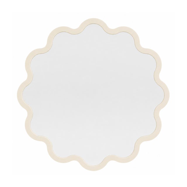 Luxury Decorative Circular Wall Mirror in Light Blue – Hvyli Round 100 For Sale - Image 11 of 18
