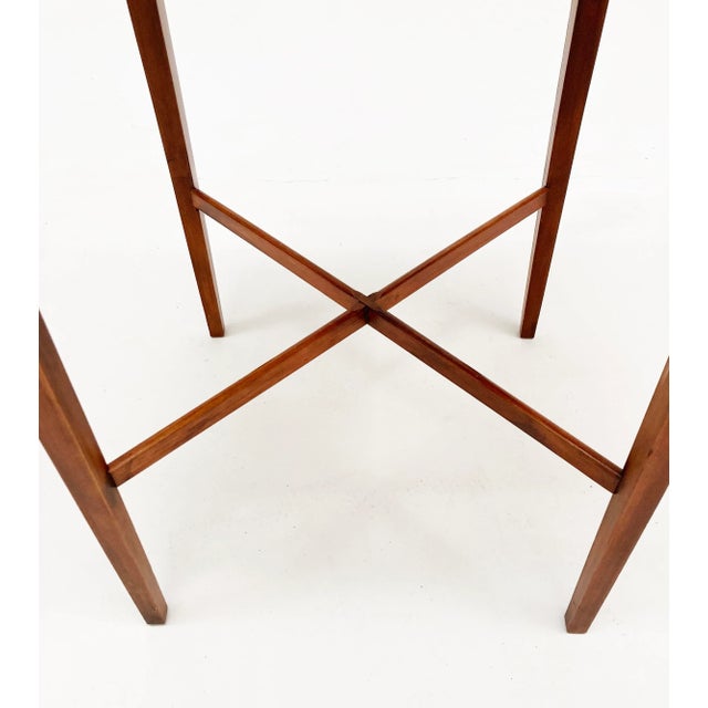1940's Square Serpentine Gallery Side Table For Sale - Image 10 of 12