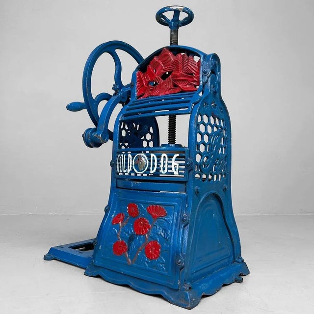 Vintage Kakigōri Gold Dog Ice Shaver, Japan, 1950s For Sale - Image 6 of 17