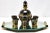 Glass Art Deco Liqueur Set with Serving Tray attributed to De Rupel, Belgium, 1935, Set of 7 For Sale - Image 7 of 9