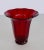 Stuben 1920’s Red Faceted Art Glass Vase For Sale - Image 4 of 4