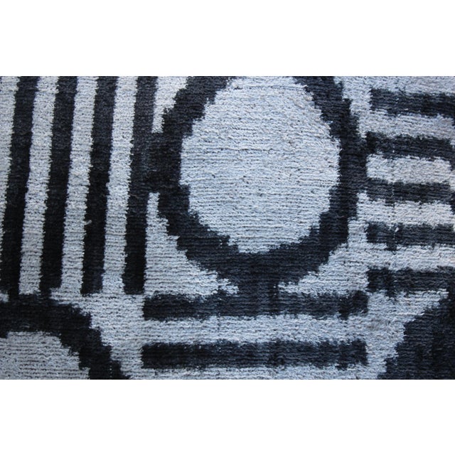 Contemporary Contemporary Silk Velvet Ikat Pillow Cover Bohemian Pillow For Sale - Image 3 of 11