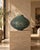 Striking vintage studio pottery vase dated 1984, featuring a sculptural flattened form with a short neck and richly...