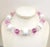 Vintage 1980s Monet White & Pink Lucite Necklace For Sale In Philadelphia - Image 6 of 6