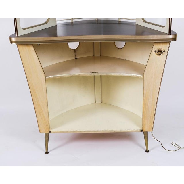 Vintage Modernist Boat Cocktail Bar by Umberto Mascagni for Harrods, 1950s For Sale - Image 16 of 18
