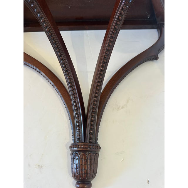 1980s Carved Mahogany Wall Brackets -a Pair For Sale - Image 5 of 10