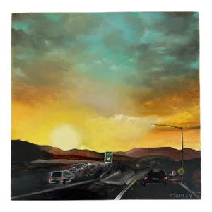 Miniature Los Angeles Oil Painting by Jessica Fairley